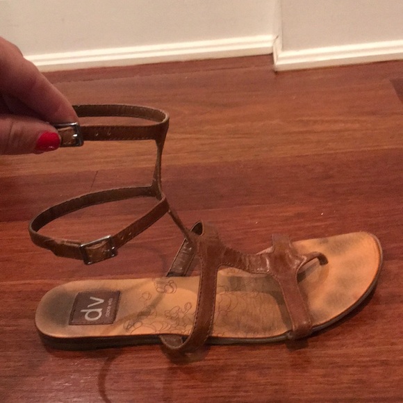 Dolce Vita Brown Gladiator Sandals - Picture 2 of 3